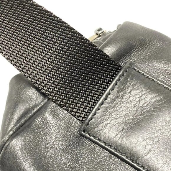 Auth miumiu - Black Leather Bum Bag - Picture 12 of 16